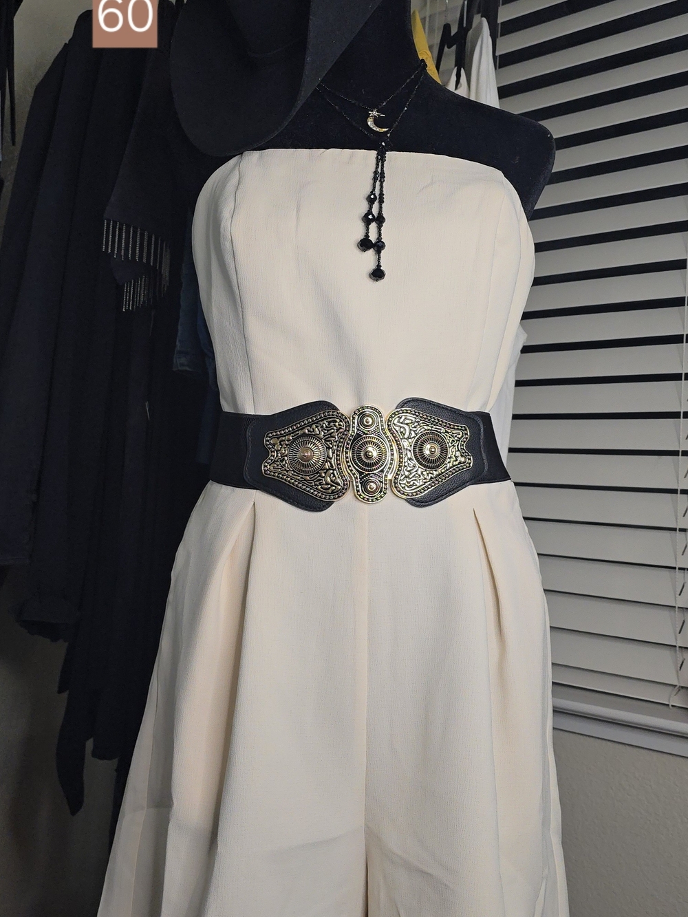 Strapless Cream Romper